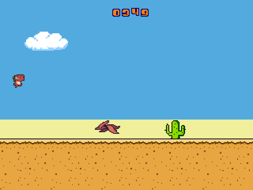 Dino Run atari screenshot